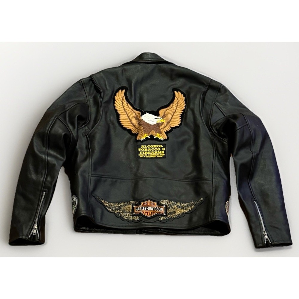 Vintage Allstate Perfecto Leather Jacket 46 Cafe Racer Harley Davidson Schott